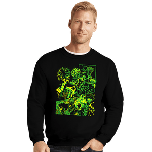 Daily_Deal_Shirts Crewneck Sweater, Unisex / Small / Black Academia Manga