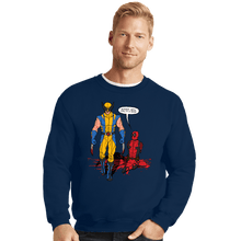 Load image into Gallery viewer, Shirts Crewneck Sweater, Unisex / Small / Navy Call It A Draw
