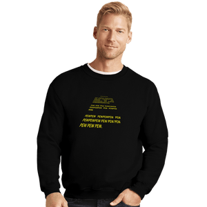 Shirts Crewneck Sweater, Unisex / Small / Black Crawl Pew