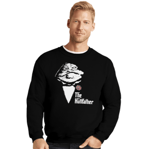 Shirts Crewneck Sweater, Unisex / Small / Black The Huttfather