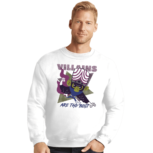 Shirts Crewneck Sweater, Unisex / Small / White Mad Monkey