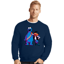 Load image into Gallery viewer, Secret_Shirts Crewneck Sweater, Unisex / Small / Navy Scruffy Looking Smugglers!
