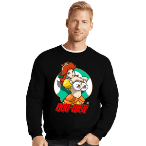 Shirts Crewneck Sweater, Unisex / Small / Black Daisy Boo-Bies