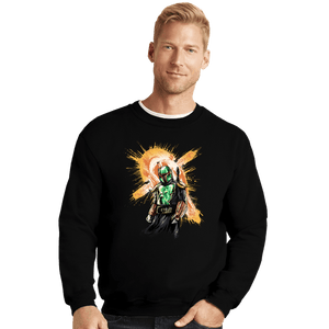 Shirts Crewneck Sweater, Unisex / Small / Black Boba Rises