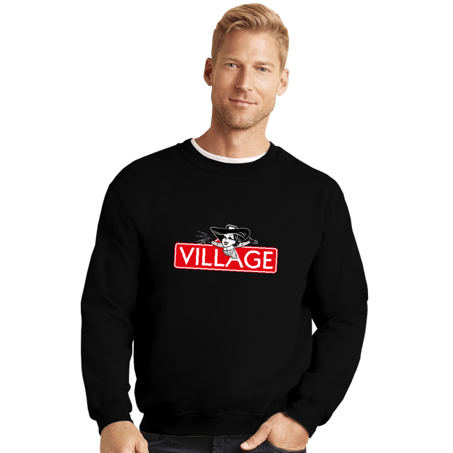 Shirts Crewneck Sweater, Unisex / Small / Black Villageopoly