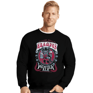 Shirts Crewneck Sweater, Unisex / Small / Black Krampus Winter Ale