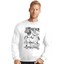 Load image into Gallery viewer, Shirts Crewneck Sweater, Unisex / Small / White Santaur
