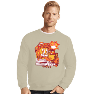 Shirts Crewneck Sweater, Unisex / Small / Sand Samba Time