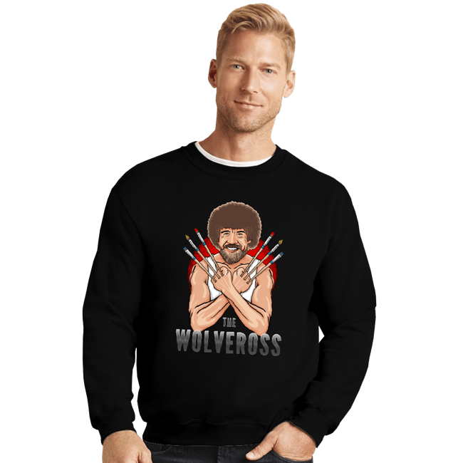 Daily_Deal_Shirts Crewneck Sweater, Unisex / Small / Black The Wolveross
