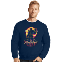 Load image into Gallery viewer, Shirts Crewneck Sweater, Unisex / Small / Navy Retro Mad Titan
