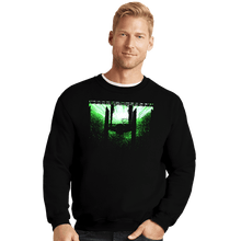 Load image into Gallery viewer, Daily_Deal_Shirts Crewneck Sweater, Unisex / Small / Black Cosmic Storm
