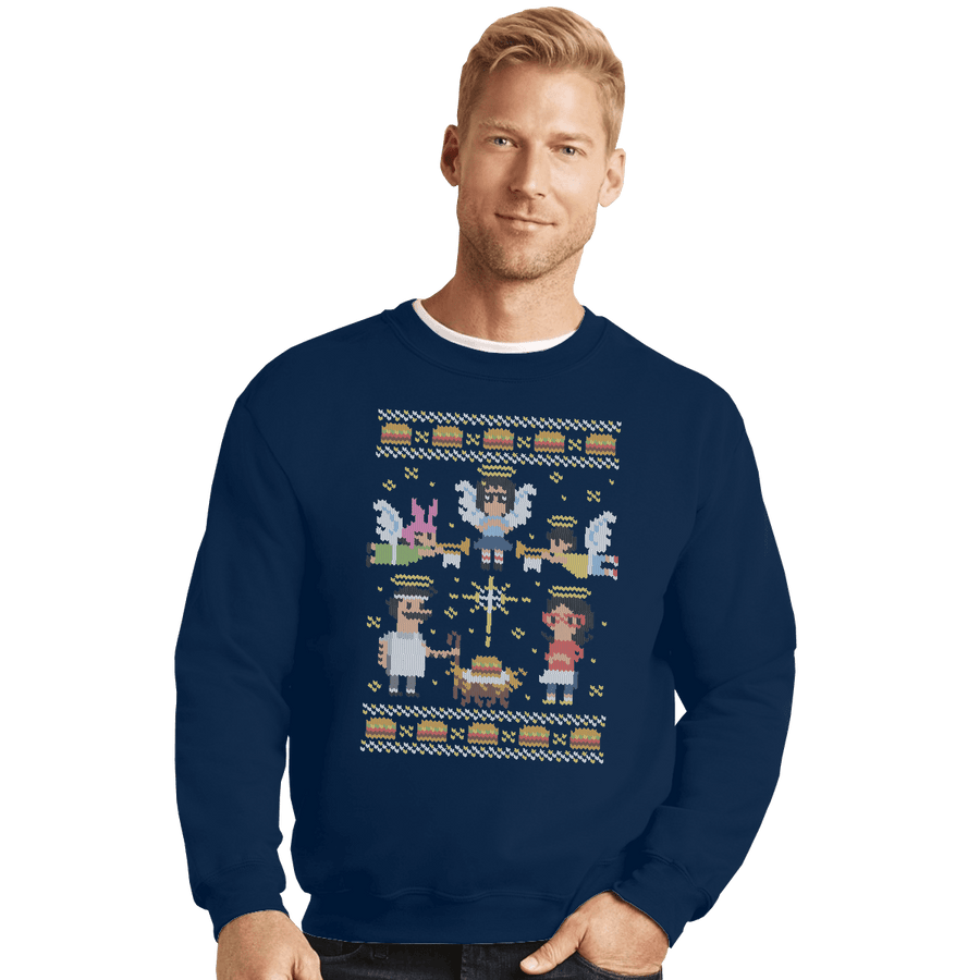 Shirts Crewneck Sweater, Unisex / Small / Navy A Juicy Delicious Christmas