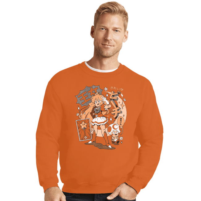 Daily_Deal_Shirts Crewneck Sweater, Unisex / Small / Red Magic Princess