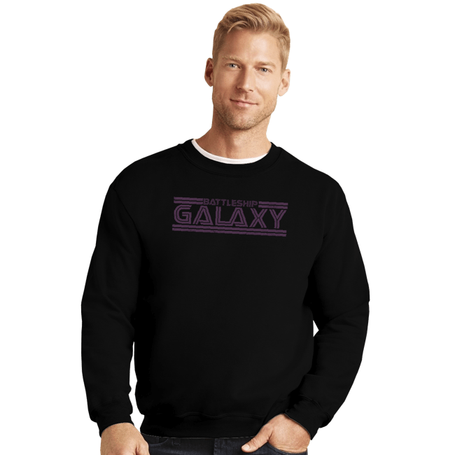 Shirts Crewneck Sweater, Unisex / Small / Black Battleship Galaxy