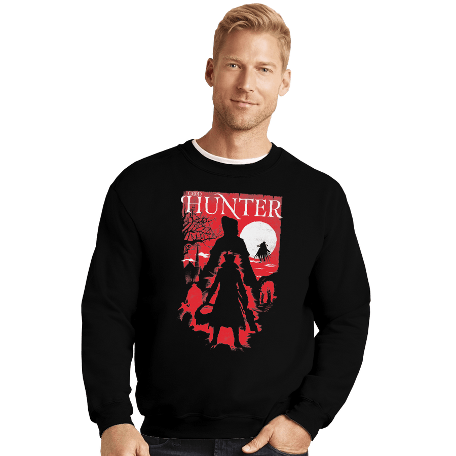 Shirts Crewneck Sweater, Unisex / Small / Black Good Hunter