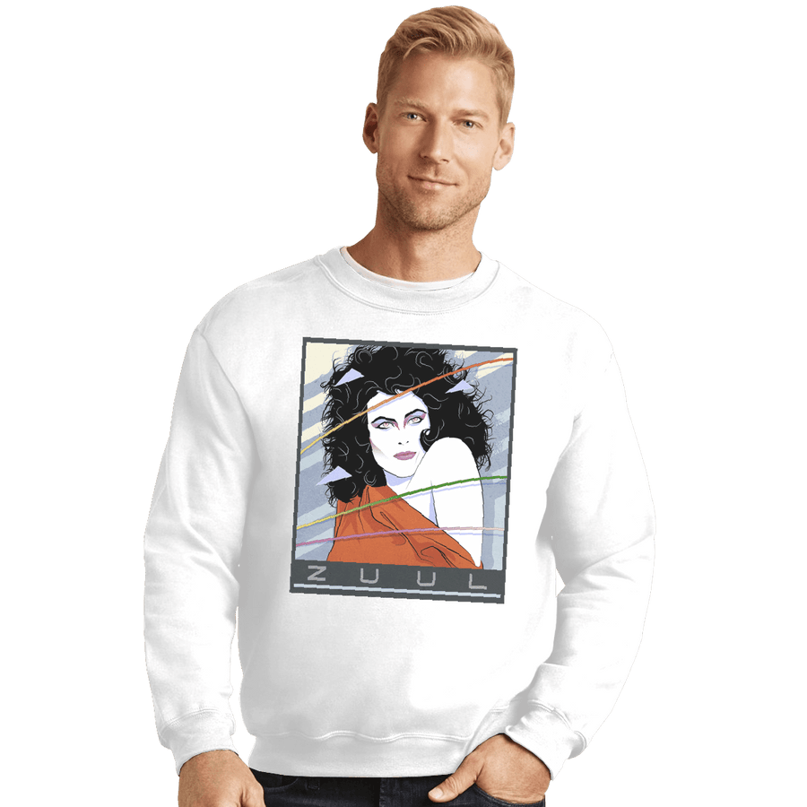 Shirts Crewneck Sweater, Unisex / Small / White Zuul