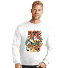Load image into Gallery viewer, Daily_Deal_Shirts Crewneck Sweater, Unisex / Small / White Neko Roboto
