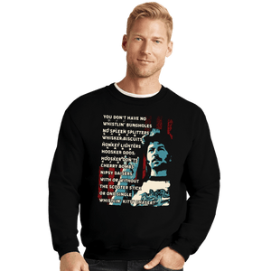 Shirts Crewneck Sweater, Unisex / Small / Black Joe Dirt