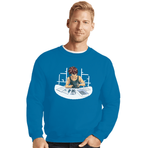 Shirts Crewneck Sweater, Unisex / Small / Sapphire Robot Builder