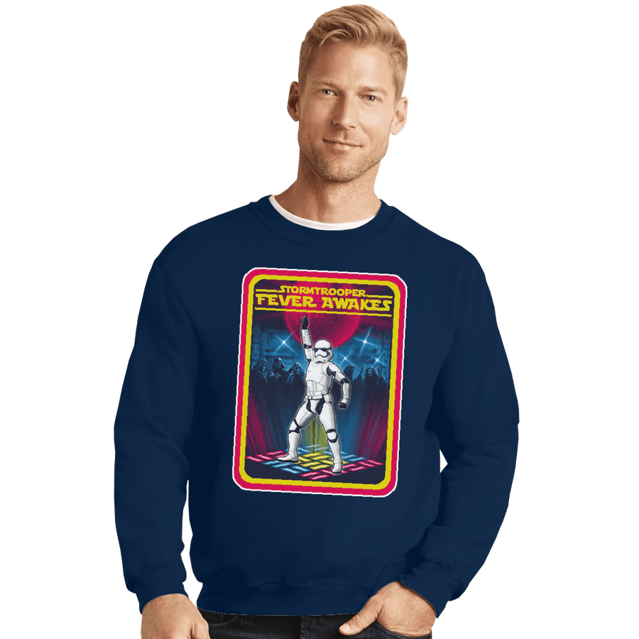 Shirts Crewneck Sweater, Unisex / Small / Navy Fever Awakes