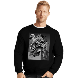 Shirts Crewneck Sweater, Unisex / Small / Black BTAS 30th Black & White
