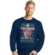 Load image into Gallery viewer, Shirts Crewneck Sweater, Unisex / Small / Navy Kevin Sweater
