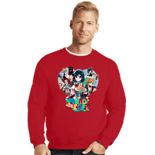 Load image into Gallery viewer, Shirts Crewneck Sweater, Unisex / Small / Red Final Heaven Maid Cafe
