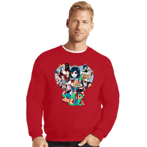 Shirts Crewneck Sweater, Unisex / Small / Red Final Heaven Maid Cafe