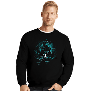 Daily_Deal_Shirts Crewneck Sweater, Unisex / Small / Black Warrior Friends