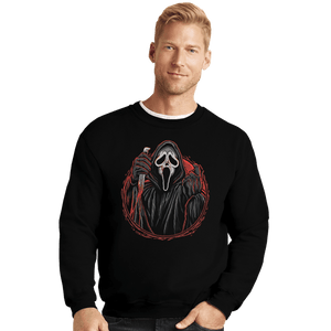 Daily_Deal_Shirts Crewneck Sweater, Unisex / Small / Black The Woodsboro Slasher