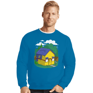 Shirts Crewneck Sweater, Unisex / Small / Sapphire Mil House