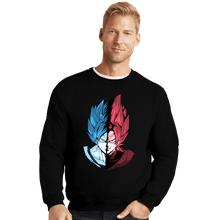 Load image into Gallery viewer, Shirts Crewneck Sweater, Unisex / Small / Black Blue VS Rose
