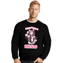 Load image into Gallery viewer, Shirts Crewneck Sweater, Unisex / Small / Black Fight Like A Hero
