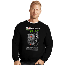 Load image into Gallery viewer, Shirts Crewneck Sweater, Unisex / Small / Black Proton Pack
