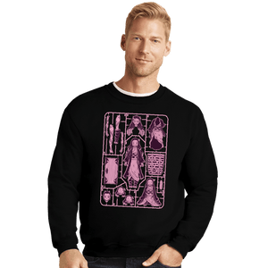 Daily_Deal_Shirts Crewneck Sweater, Unisex / Small / Black Nezuko Model Sprue