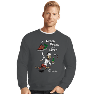 Daily_Deal_Shirts Crewneck Sweater, Unisex / Small / Charcoal Lecter Seuss