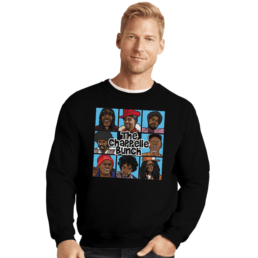 Shirts Crewneck Sweater, Unisex / Small / Black The Chappelle Bunch