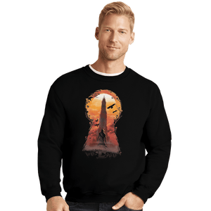 Shirts Crewneck Sweater, Unisex / Small / Black Dark Tower