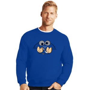 Shirts Crewneck Sweater, Unisex / Small / Royal Blue Unfortunate Cookie