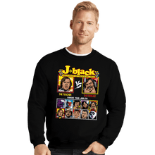 Load image into Gallery viewer, Daily_Deal_Shirts Crewneck Sweater, Unisex / Small / Black Jack Black Fighter
