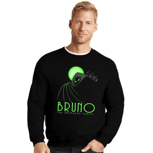 Daily_Deal_Shirts Crewneck Sweater, Unisex / Small / Black Bruno The Animated Series