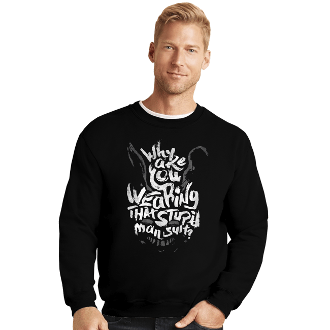 Secret_Shirts Crewneck Sweater, Unisex / Small / Black That Man Suit