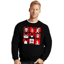 Load image into Gallery viewer, Secret_Shirts Crewneck Sweater, Unisex / Small / Black Bat Villains
