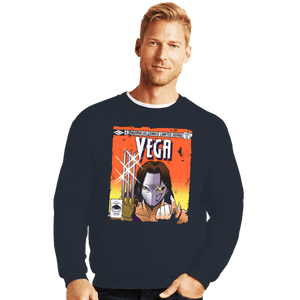 Shirts Crewneck Sweater, Unisex / Small / Dark Heather Shadaloo Comics