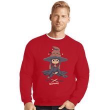 Load image into Gallery viewer, Shirts Crewneck Sweater, Unisex / Small / Red The Shortening Hat
