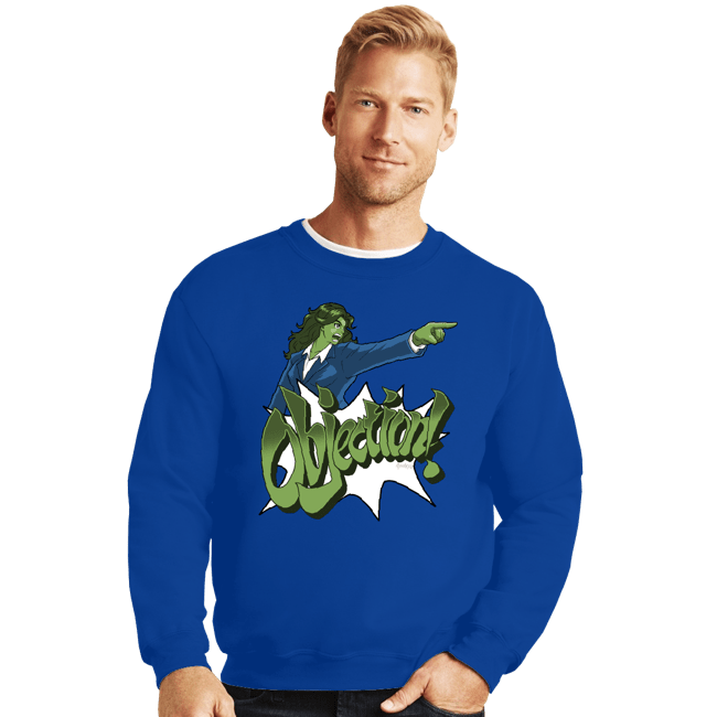Secret_Shirts Crewneck Sweater, Unisex / Small / Royal Blue Super Lawyer