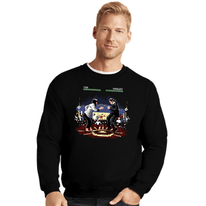 Secret_Shirts Crewneck Sweater, Unisex / Small / Black Pixel Fiction