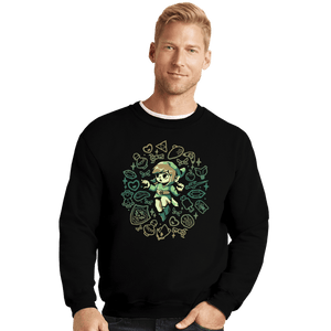 Secret_Shirts Crewneck Sweater, Unisex / Small / Black Brave Boy