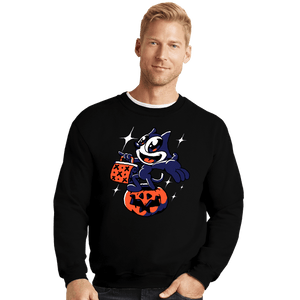 Shirts Crewneck Sweater, Unisex / Small / Black Felix The Cat