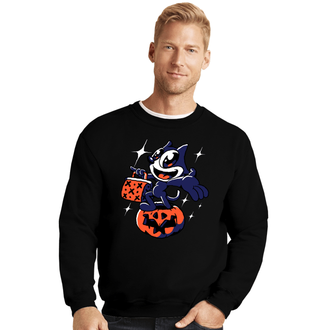 Shirts Crewneck Sweater, Unisex / Small / Black Felix The Cat